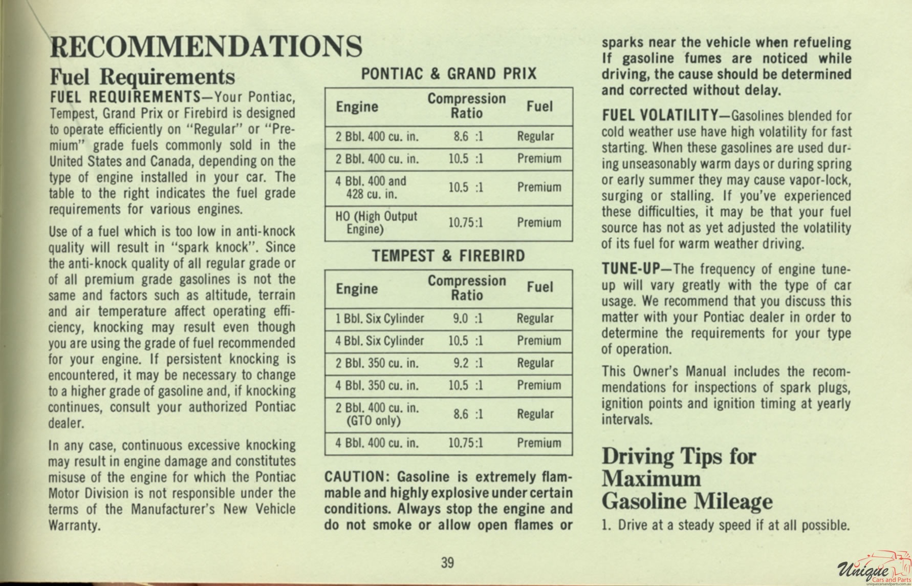 1969 Pontiac Owners Manual Page 18